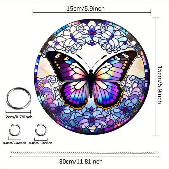 Classic Butterfly Acrylic Suncatcher - Picture 3 of 3